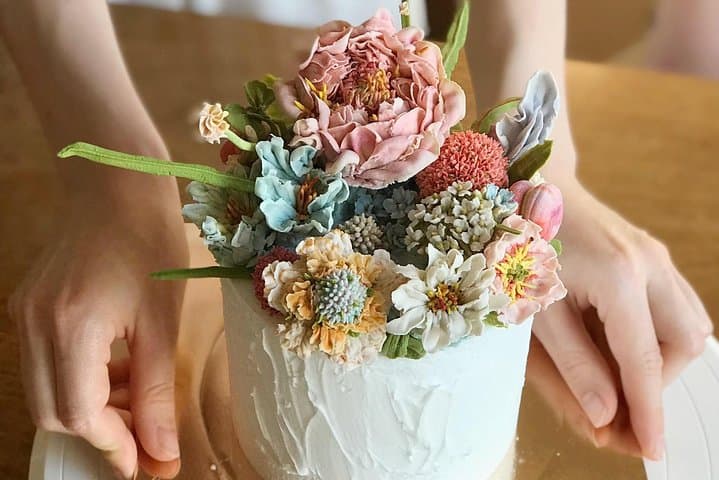 Soy-Cream Flower Cake Workshop in Seoul — Make Authentic Korean Bean-Cream Cakes