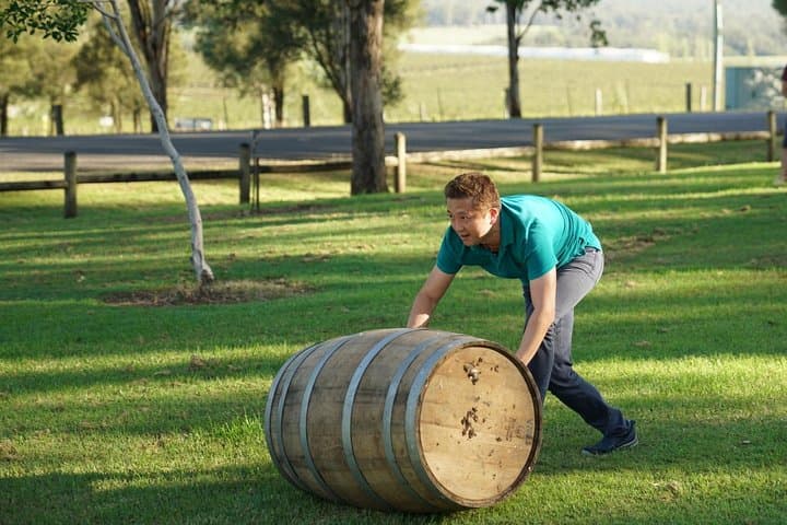 Hunter Valley Wine Barrel Rolling Experience — Team-Building at Pokolbin Wineries