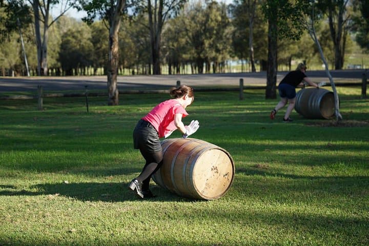 Hunter Valley Wine Barrel Rolling Experience — Team-Building at Pokolbin Wineries photo 6