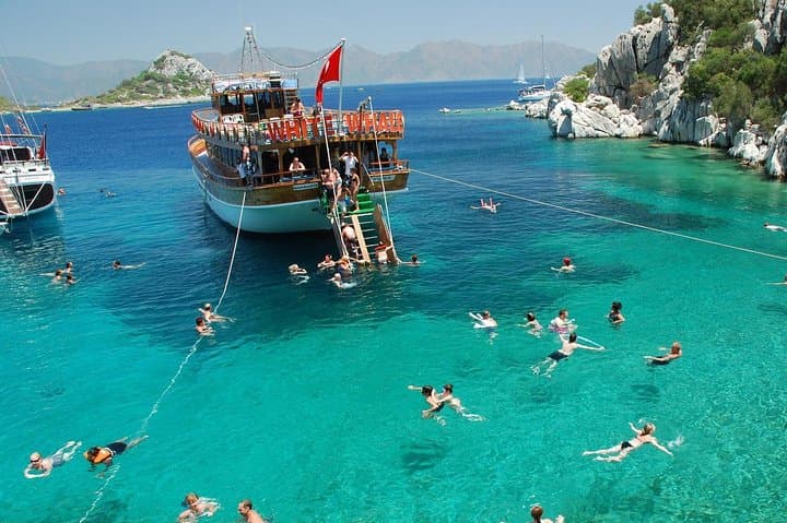 Marmaris All‑Inclusive Boat Trip: Paradise Island, Phosphorus Caves & Turunc in One Day photo 3