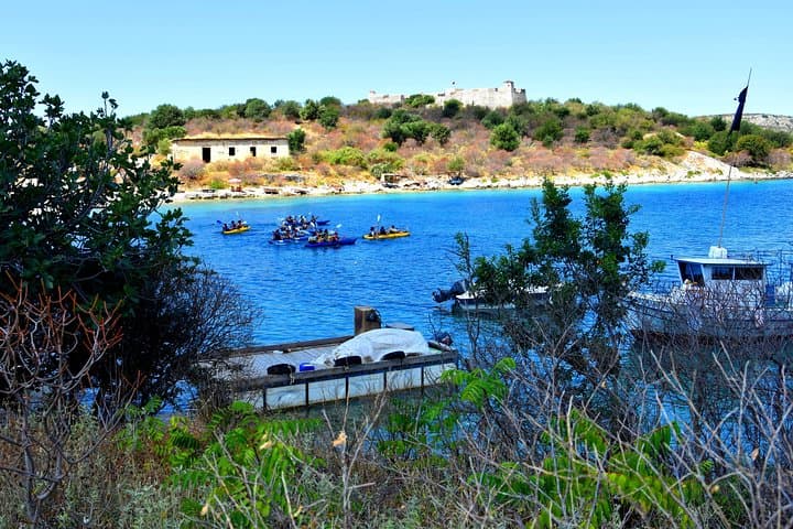 Kayak Porto Palermo Castle: Clear Waters, Ali Pasha History & Coastal Coves