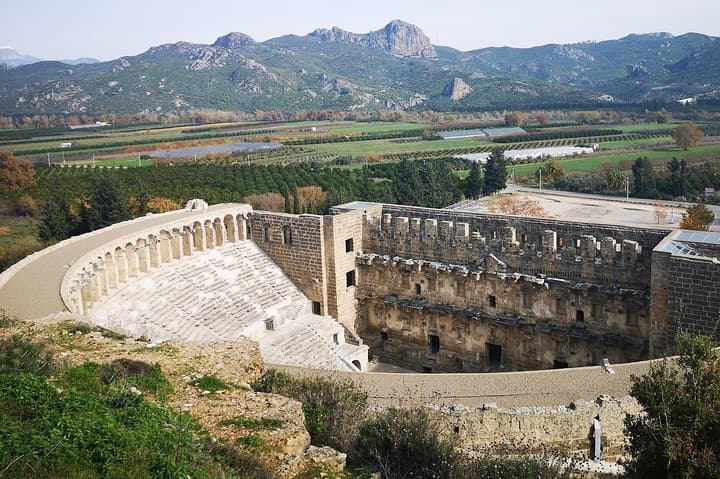 Aspendos, Manavgat Waterfall & Side Day Trip from Alanya — Ancient Theatre, River Falls and Coastal Ruins