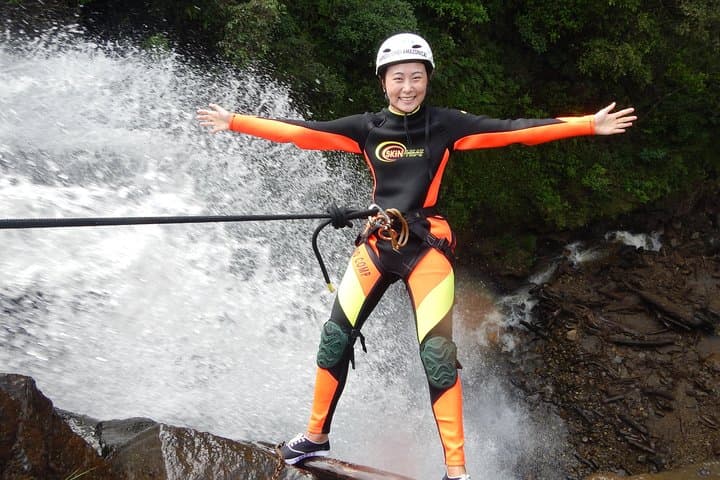 Canyoning at Chamana Waterfall — Half-Day Adventure in Baños, Ecuador