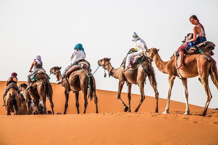 Three-Day Marrakech to Merzouga Desert Tour: Luxury Camp, Camel Trek & Atlas Pass