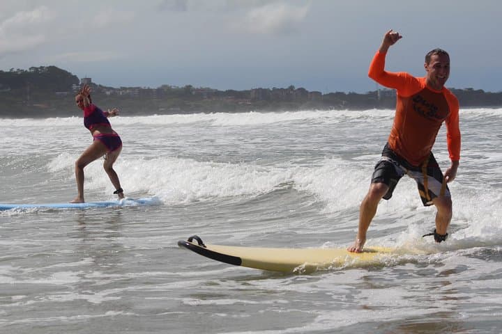 Semi-Private Surf Lessons at Playa Grande — Beginner-Friendly High-Tide Waves Near Tamarindo