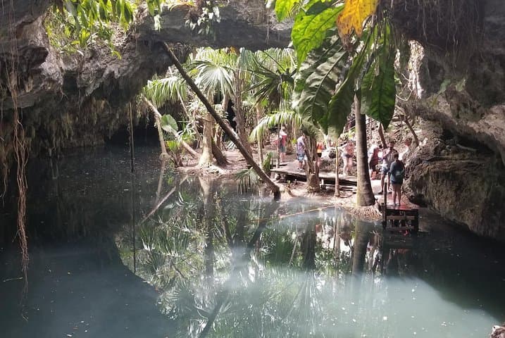 Cozumel Jeep Adventure to Jade Caverns: Off-Road Cenote Swim, Tequila & Beach Club photo 1