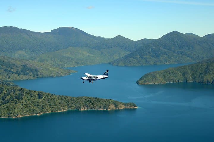 Queen Charlotte Water & Wilderness Scenic Flight from Picton