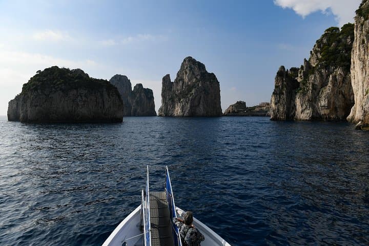 Capri Coast-to-Coast Boat Tour with Optional Blue Grotto Visit