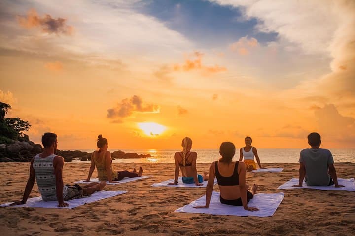 Sunrise & Sunset Beach Yoga on Kata and Karon Beaches, Phuket