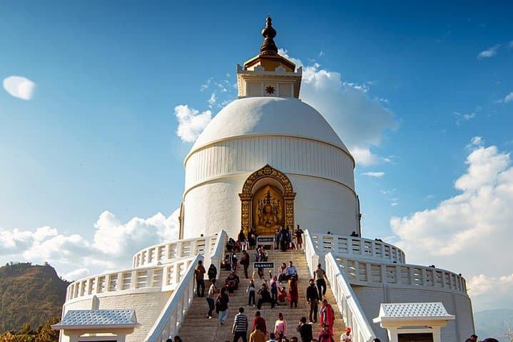 Peace Pagoda Hike & Fewa Lake Boating: Private Pokhara Half-Day Tour