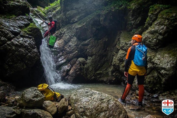 Kutaisi Canyoning & Rappelling in Txopra Valley — 8 Waterfalls, 55m Rappel photo 2