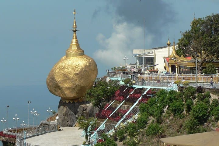 Kyaikhtiyo Pagoda 2-Day Overnight Trip from Yangon — Golden Rock Hike, Market & WWII Cemetery