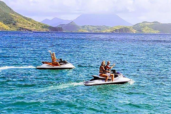 Reggae Beach Jet Ski Rental St Kitts — 60-Minute Waverunner Adventure
