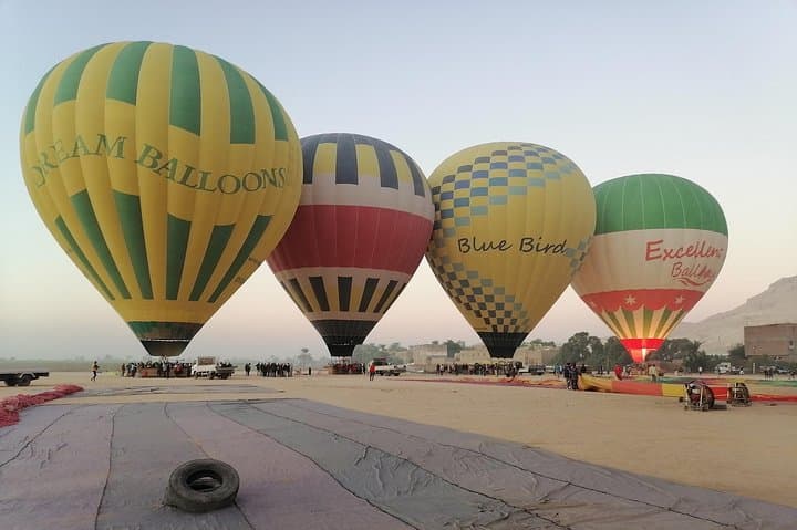 Sunrise Balloon Over Luxor: Ancient Temples From the Sky photo 2