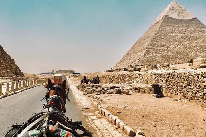 Giza Pyramids Camel Ride and Desert BBQ at Sunset