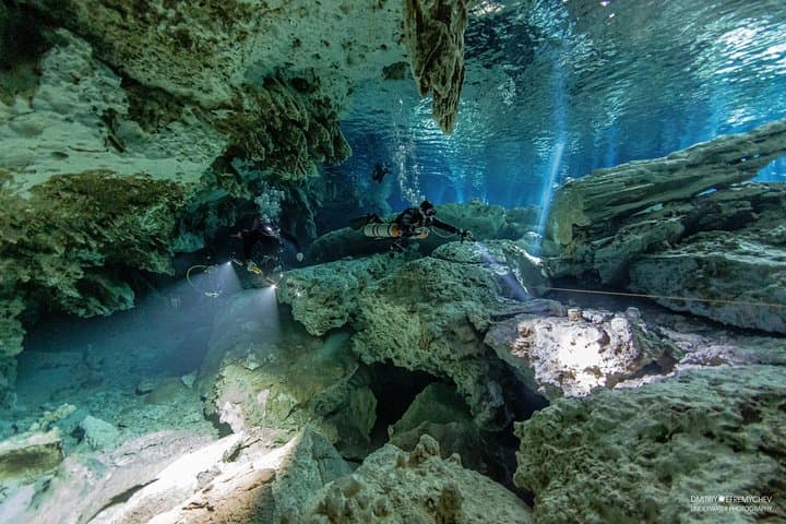 Cenote Diving at Dos Ojos & The Bat Cave — Two-Cenote Guided Dive from Playa del Carmen photo 3