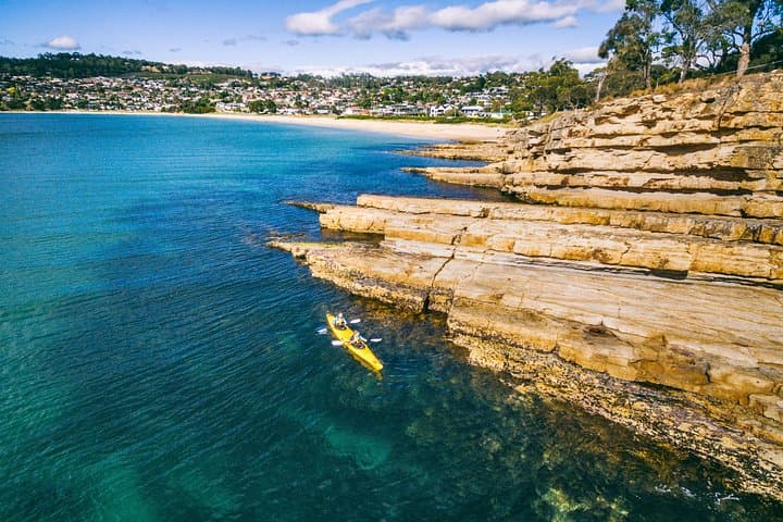 Paddle Storm Bay: Hobart’s Cliffs, Caves & Beaches Full-Day Kayak Tour photo 2