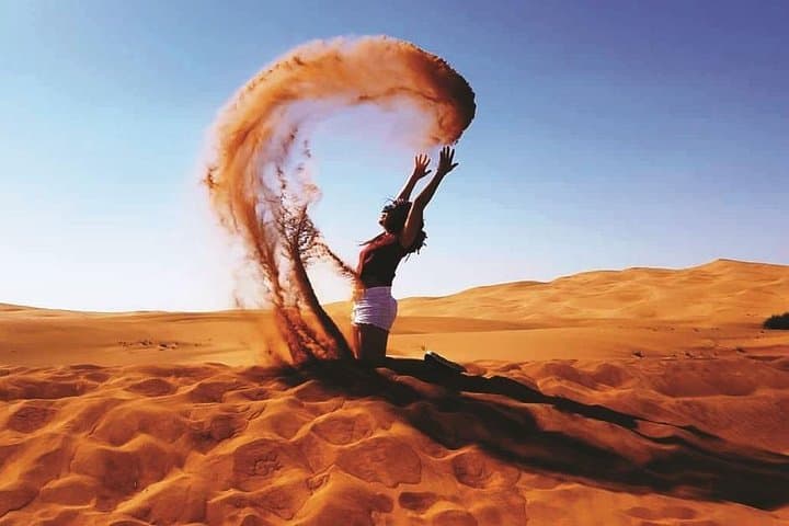 Private Morning Red-Dune Safari in Lahbab — Camel Ride, Sandboarding & Dune Bashing photo 3