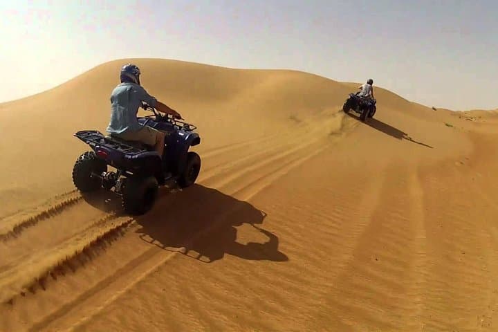 Dubai Morning Quad Bike Desert Tour — Private Dune Bashing, Sandboarding & Camel Ride photo 4