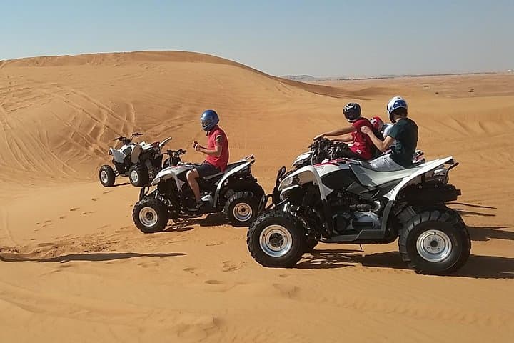 Dubai Morning Quad Bike Desert Tour — Private Dune Bashing, Sandboarding & Camel Ride photo 6