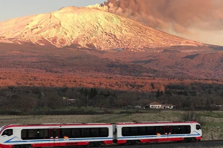 Volcanic Train and Etna Winery Tour from Catania