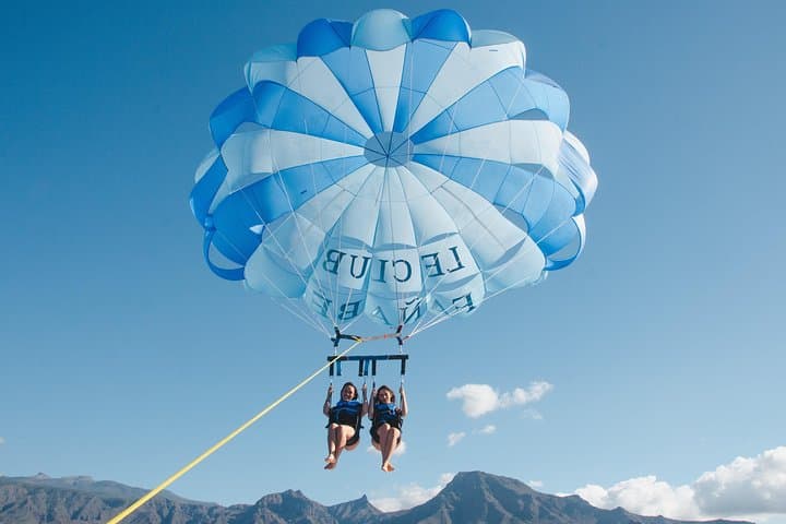 Parascending in Tenerife: Parasail from Los Cristianos Over the Atlantic