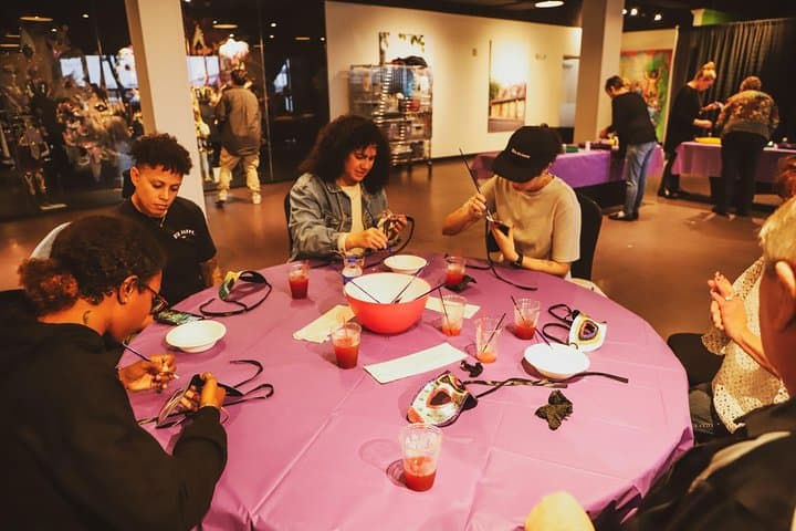 Mardi Gras World and Seven Three Distillery Tour with Burlesque Dinner — New Orleans Evening Experience