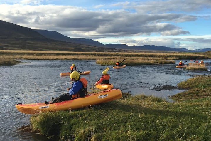 Svartá River Sit‑on‑Top Kayak Tour near Akureyri — Gentle Paddling Through North Iceland