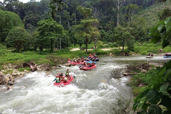7km White Water Rafting on the Song Phreak River from Phuket — Monkey Cave & Waterfall Day Trip photo 1