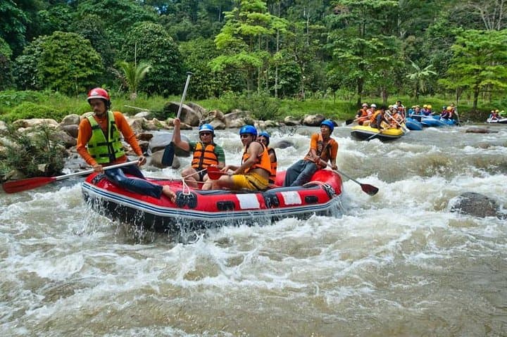 Phuket Day Trip: 7 km Whitewater Rafting, ATV Jungle Ride & Monkey Cave