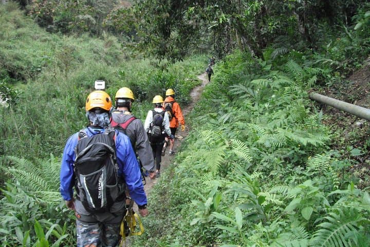 Basement Underground Exploration of Popocatl — Veracruz Cave Rappel to an Underground Waterfall photo 5