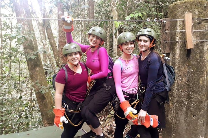 Zipline Canopy Adventure Above El Macho Waterfall in Anton Valley