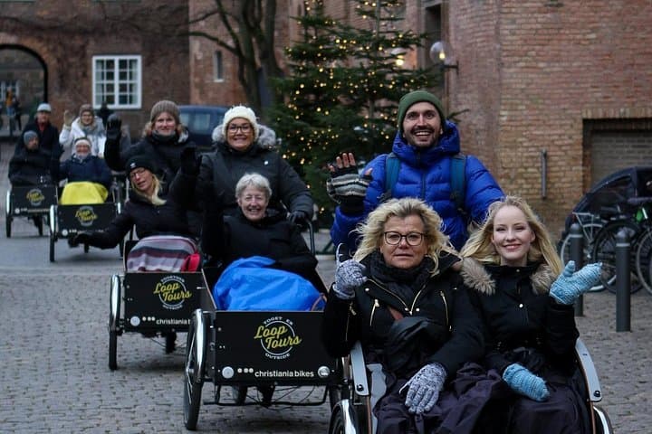 Copenhagen Winter Cargo Bike Tour on Electric Christiania Bikes photo 2