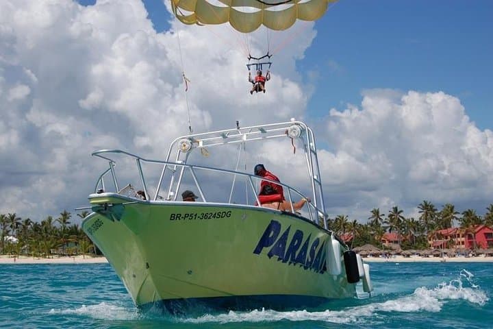 Parasailing Punta Cana: Aerial Views Over Turquoise Caribbean Waters photo 2