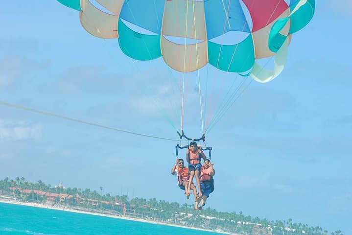 Parasailing Punta Cana: Aerial Views Over Turquoise Caribbean Waters photo 6