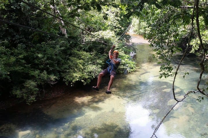 Jungle Zipline Canopy Tour from Belize City — Sibun River Canopy Adventure