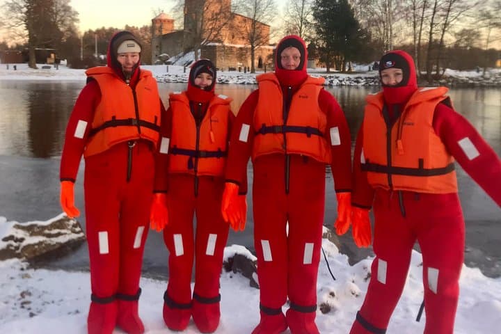 Ice-Floating by Olavinlinna Castle: Guided Winter Float in Savonlinna photo 2