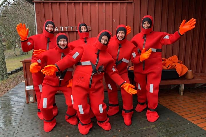 Arctic Ice Floating on Lake Saimaa — Guided Winter Float in Puumala photo 3