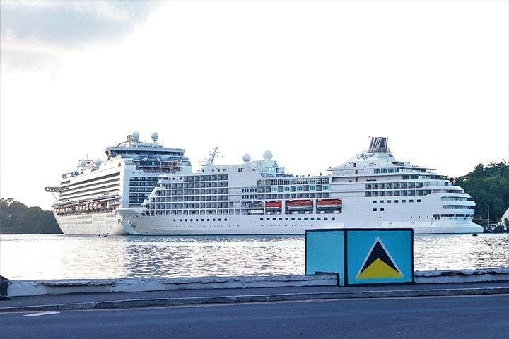 West Coast St. Lucia Day Tour — Pitons, Sulphur Springs & Waterfall Stop