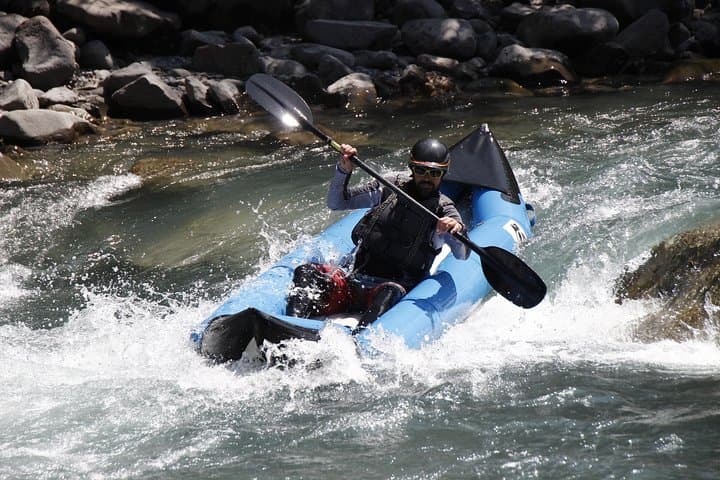 Hot-Dog Inflatable Canoe Descent on the Ubaye River: Independent Whitewater Adventure