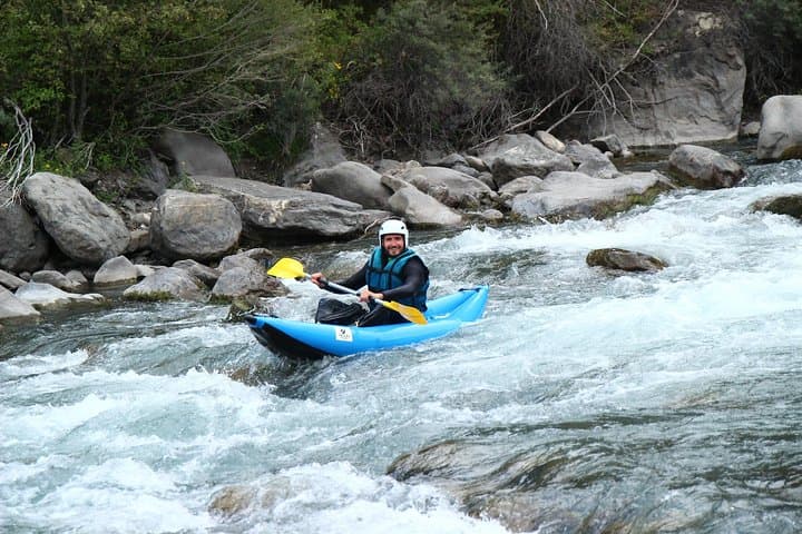 Hot-Dog Inflatable Canoe Descent on the Ubaye River: Independent Whitewater Adventure photo 2