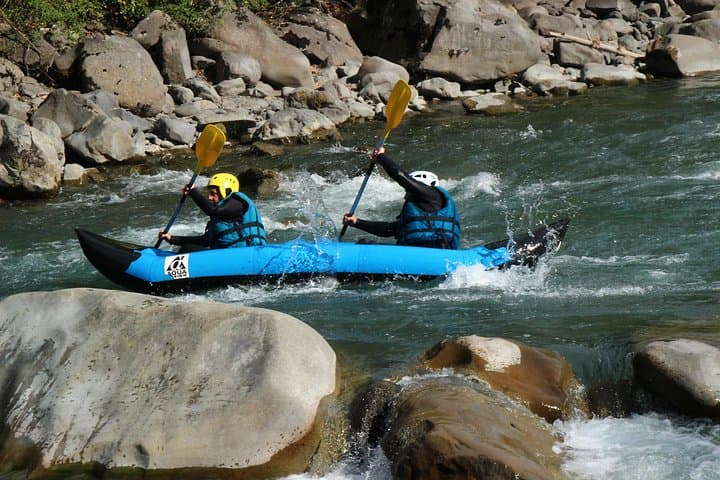 Hot-Dog Inflatable Canoe Descent on the Ubaye River: Independent Whitewater Adventure photo 3