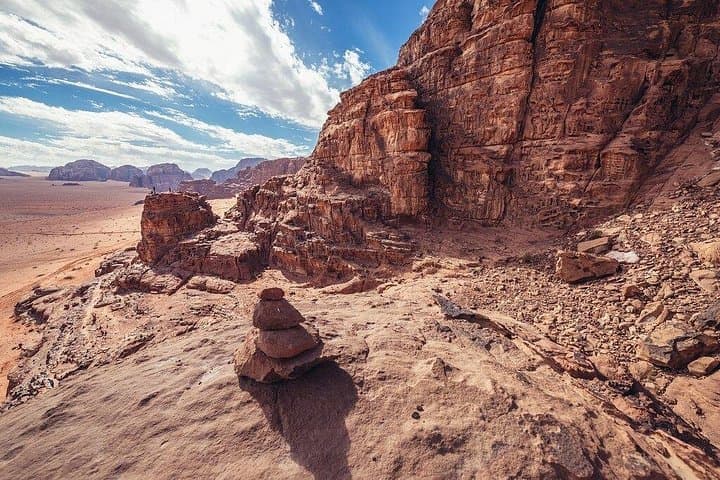 Wadi Rum Day Trip from Amman: 4x4 Jeep Tour to Burdah Bridge & Nabatean Sites photo 1
