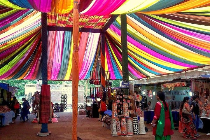 Textile and Carpet Shopping Tour in Delhi — Dilli Haat to Hauz Khas