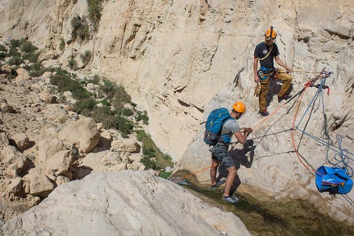 Canyoning Wadi Zarqa Ma'in Upper Trail — 45m Rappels & Ma'in Hot Springs Adventure photo 2