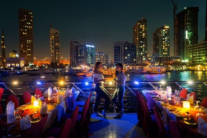Dubai Marina Dhow Dinner Cruise at Sunset — Evening Canal & Marina Buffet Experience photo 2