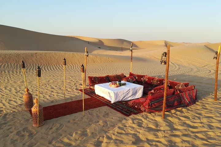 Romantic Dune Dinner in the Empty Quarter: Sunset Safari & Private Desert Dining