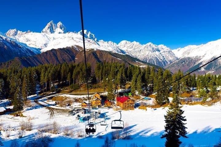 Day Trip to Bakuriani: Ski, Snowmobile & Borjomi Springs from Tbilisi