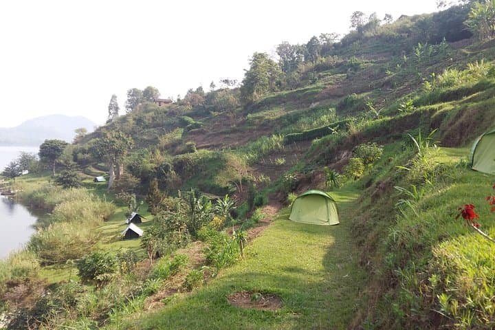 Camp on Ile de Cyuza: Lake Burera Island Camping near Musanze, Rwanda