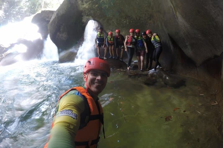 Canyoning Los Anillos Route: Waterfall Slides and Deep-Pool Jumps in Vallejuelo photo 2